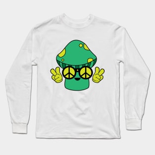 Peace Mushroom Long Sleeve T-Shirt